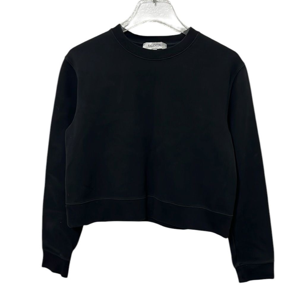 Valentino Rockstud Black Sweatshirt Size XS FLAWED